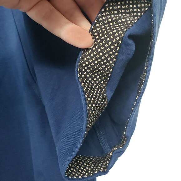 Buttercloth Mens M Regular Fit Icy Cotton Blue Short Sleeve Polo Shirt Casual - Picture 9 of 12